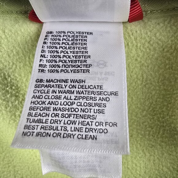 The North Face Polartec Womens Lime Green Fleece Pullover Size Small Polyester - Picture 4 of 7